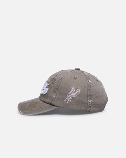 Mitchell & Ness San Antonio Spurs 'Collegiate' Dad Fit Strapback Charcoal