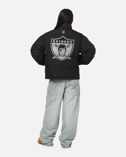 Mitchell & Ness Las Vegas Raiders Reversible Puffer Jacket Black