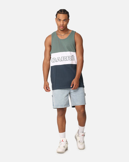 Carre Boost Panel Singlet Forest Green
