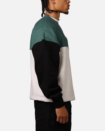 Carre Floral Oversized Panel Crewneck Black/Green