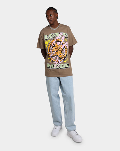 Goat Crew Love More T-Shirt Brown