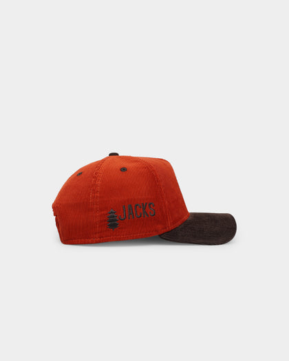 New Era Missoula Timberjacks 'Pumpkin Spice Corduroy' 9FORTY A-Frame Snapback Copper/Brown