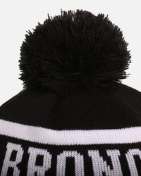 New Era Brisbane Broncos 'NRL Black White Beanies' Knitted Beanie Black