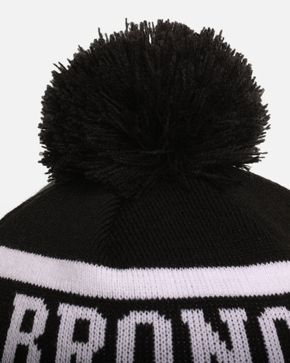 New Era Brisbane Broncos 'NRL Black White Beanies' Knitted Beanie Black