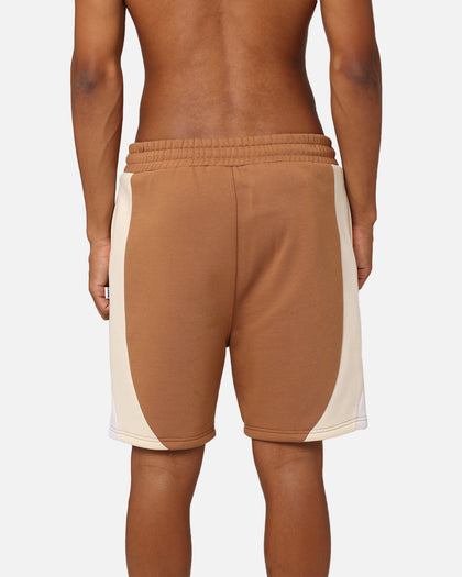 Carre C Star Panelled Shorts Tobacco