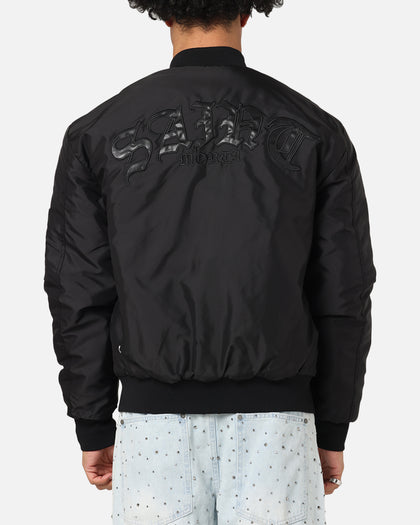 Saint Morta Gothic Noir Bomber Jacket Black