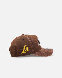 New Era Los Angeles Lakers 'Washed Walnut' 9FORTY A-Frame Snapback Walnut