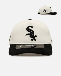 Pro Standard Chicago White Sox 'Signature Suede' Pro Pinch Strapback Off White/Black