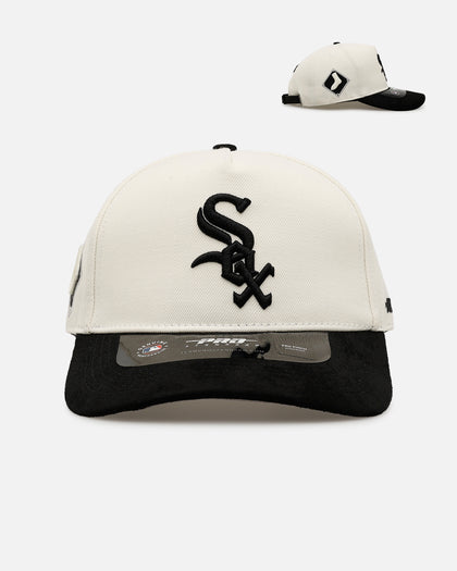 Pro Standard Chicago White Sox 'Signature Suede' Pro Pinch Strapback Off White/Black