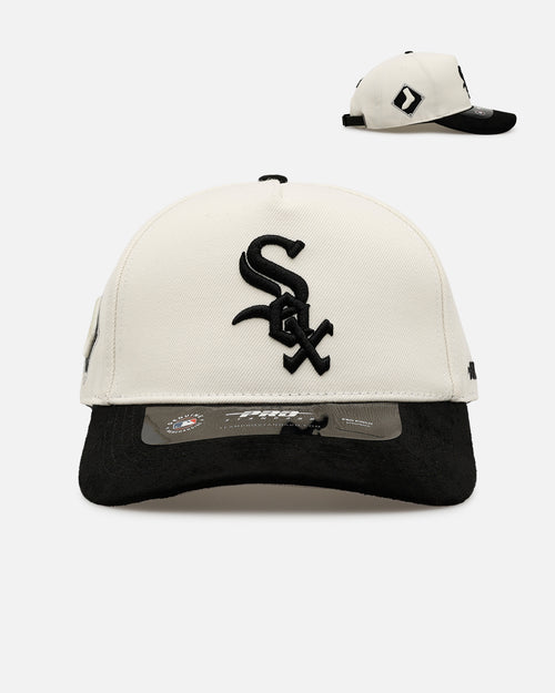 Pro Standard Chicago White Sox 'Signature Suede' Pro Pinch Strapback Off White/Black
