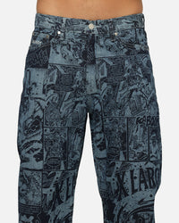 X-Large Comic Denim Pants Indigo