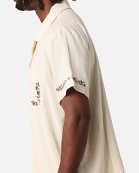 XXIII Serene Linen Button Up Shirt Off White
