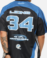 Mitchell & Ness Detroit Lions Warehouse Rave Jersey Black/Blue/White