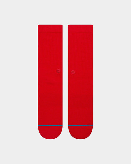 Stance Icon Athletic Socks Red