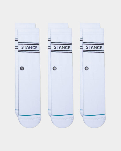 Stance Basic 3 Pack Crewcut Socks White