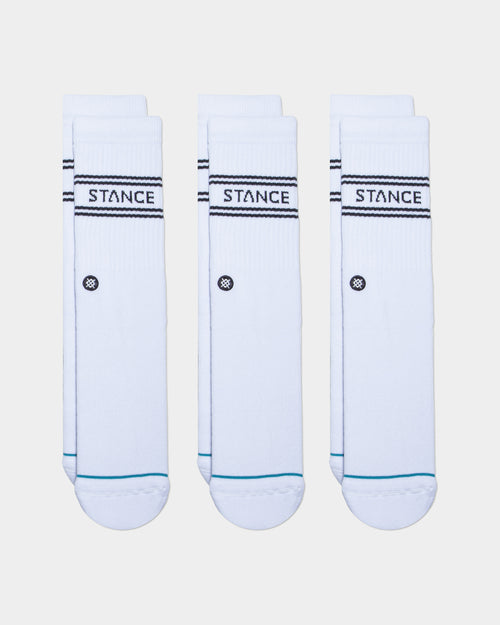 Stance Basic 3 Pack Crewcut Socks White