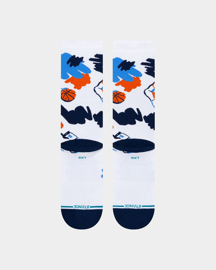 Stance X NBA Dallas Mavericks Luka Dončić Paint Luka Crewcut Socks White