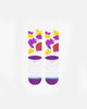Stance Los Angeles Lakers LeBron James Paint Crew Socks White
