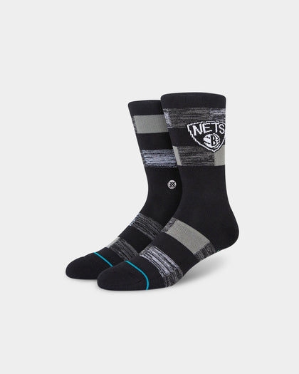 Stance X NBA Brooklyn Nets Cryptic Crewcut Socks Black
