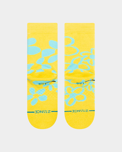 Stance X Russ Kids' Surf Check By Russ Socks Yellow