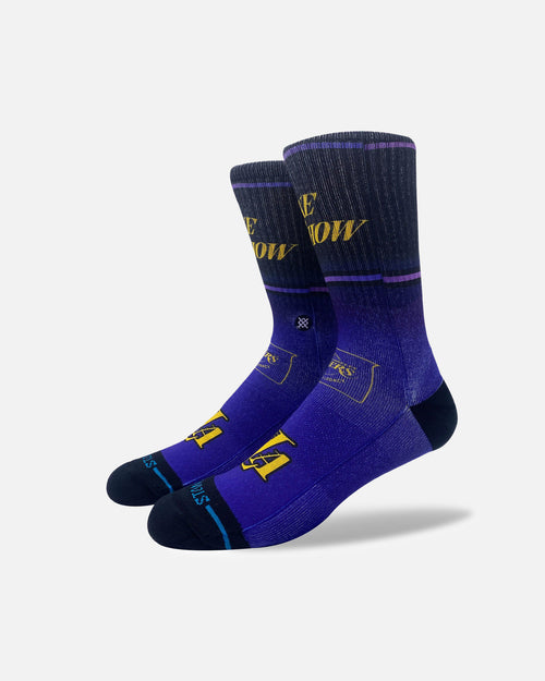 Stance X NBA Los Angeles Lakers 2025 City Edition Crew Socks Official Team Colour