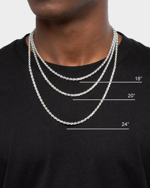 House Of Auric Rope 4mm Chain Sterling Silver