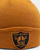 New Era Oakland Raiders Pom Knit Beanie Wheat
