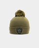 New Era Raiders Pom Knit Beanie Olive/Black