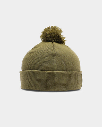New Era Raiders Pom Knit Beanie Olive/Black