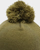 New Era Raiders Pom Knit Beanie Olive/Black