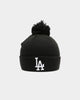 New Era Los Angeles Dodgers Pom Knit Beanie Black/White
