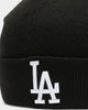 New Era Los Angeles Dodgers Pom Knit Beanie Black/White