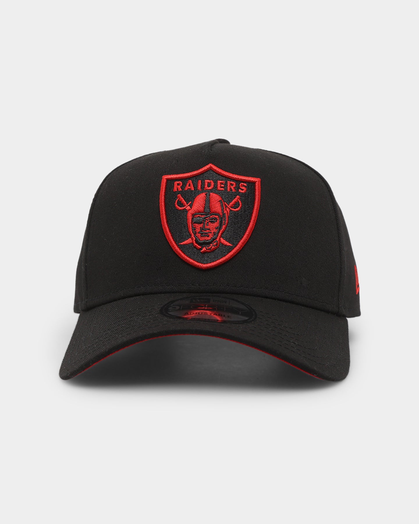 New Era Raiders 9FORTY A-Frame Snapback Black/Scarlet | Culture