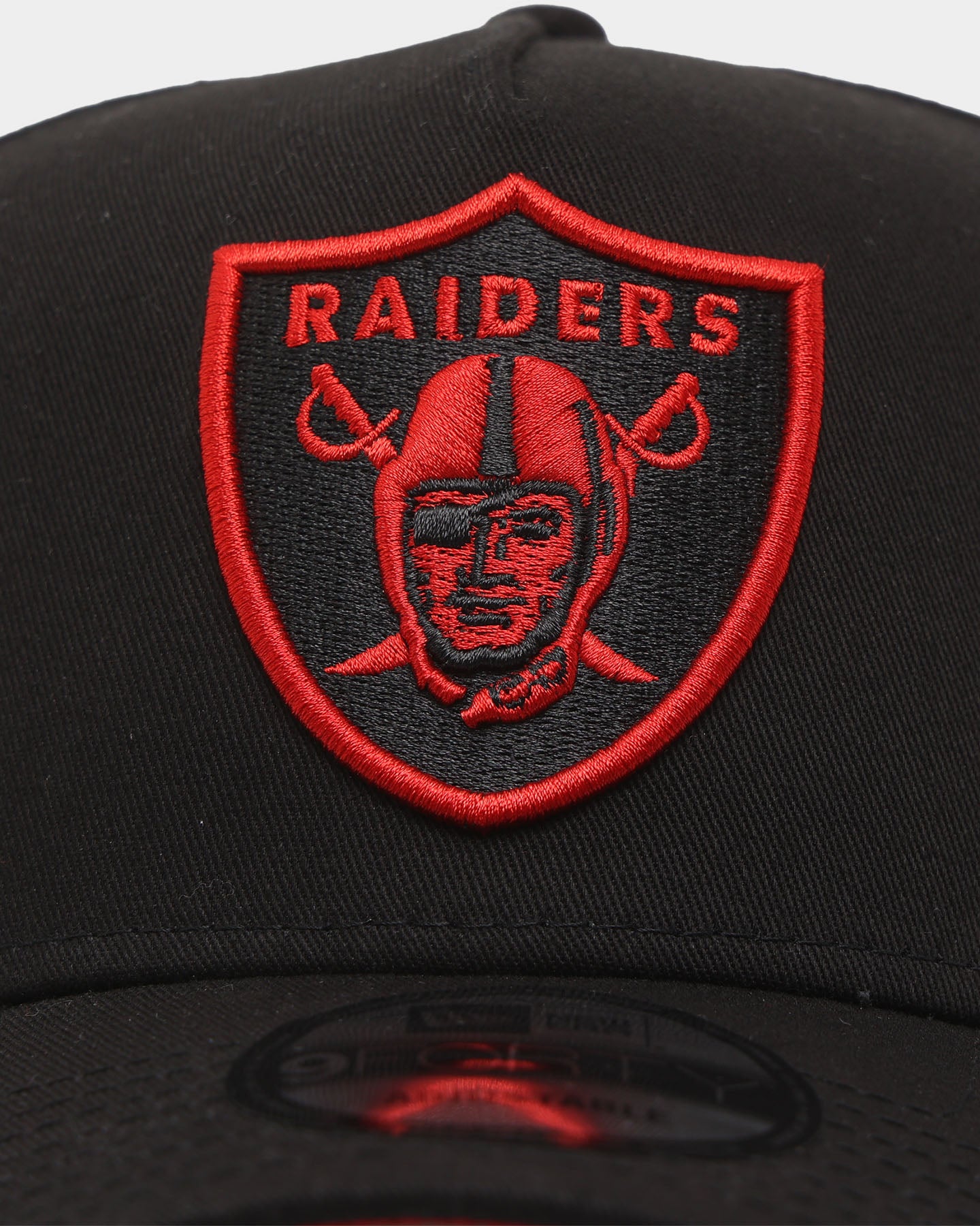 New Era Raiders 9FORTY A-Frame Snapback Black/Scarlet | Culture