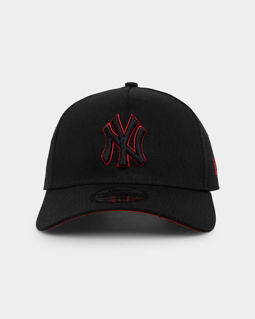New Era New York Yankees 9FORTY A-Frame Snapback Black/Scarlet