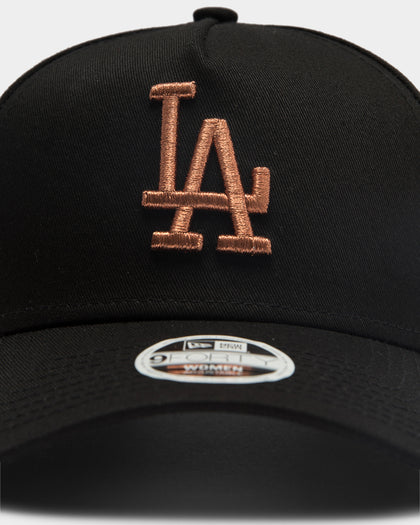 New Era Women's Los Angeles Dodgers 9FORTY A-Frame Strapback Black/Rose Gold