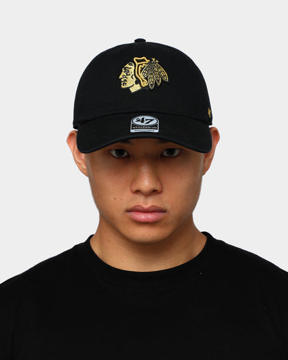 47 Brand Chicago Blackhawks Clean Up Stapback Black/Gold