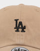 47 Brand Men's Los Angeles Dodgers '47 Clean Up Strapback Khaki