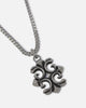 Guess Mainline 26" 4G Rebel Charm Necklace Silver