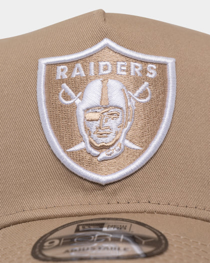 New Era Raiders 'Tumbleweed' 9FORTY A-Frame Snapback Seasonal Moss Tumbleweed/White