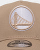 New Era Golden State Warriors 9FORTY A-Frame Seasonal Snapback Moss Tumbleweed/White