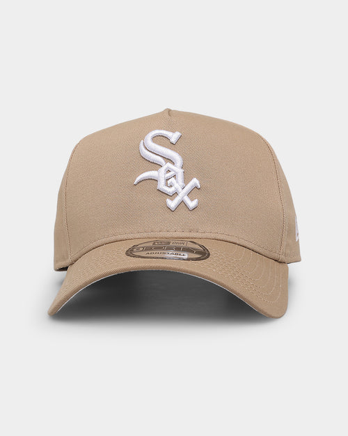 New Era Chicago White Sox 9FORTY A-Frame Seasonal Snapback Moss Tumbleweed/White