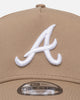 New Era Atlanta Braves 'Tumbleweed Seasonal' 9FORTY A-Frame Snapback Tumbleweed/White