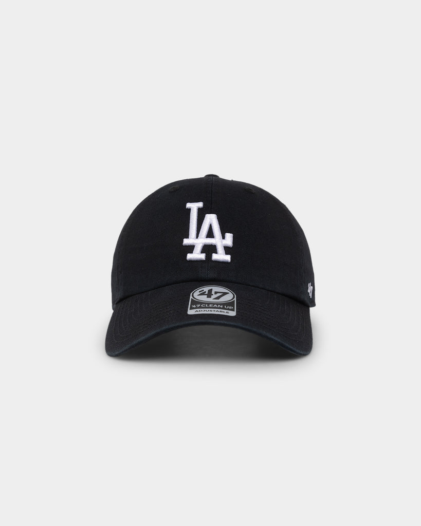 47 Brand Los Angeles Dodgers Clean Up Strapback Black | Culture Kings US