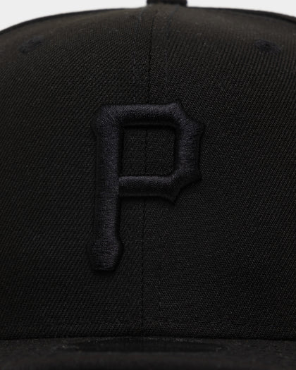 New Era Pittsburgh Pirates 9FIFTY High Crown Precurved Snapback Black/Black