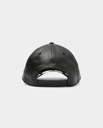 New Era Raiders Vegan Leather 9FORTY A-Frame Snapback Black