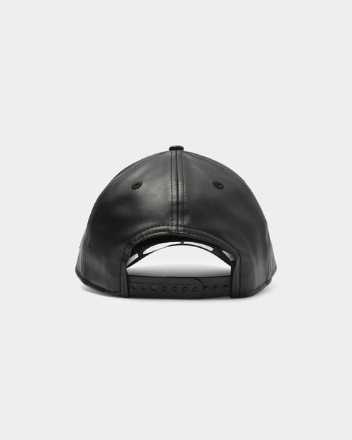New Era Raiders Vegan Leather 9FORTY A-Frame Snapback Black