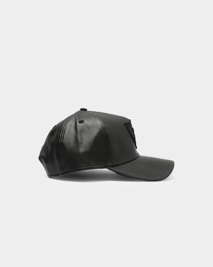New Era Raiders Vegan Leather 9FORTY A-Frame Snapback Black