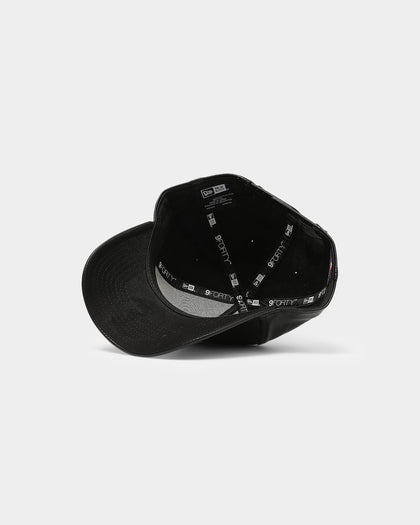 New Era Raiders Vegan Leather 9FORTY A-Frame Snapback Black