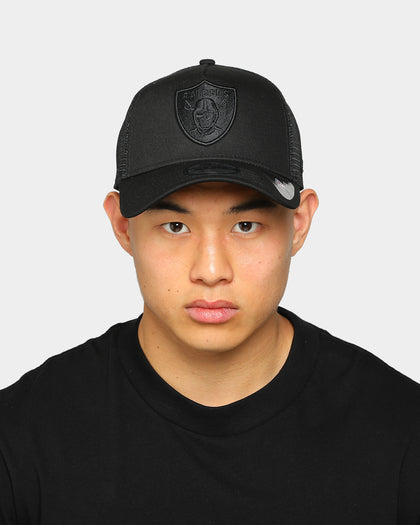 New Era Las Vegas Raiders 9FORTY A-Frame Trucker Snapback Black/Black